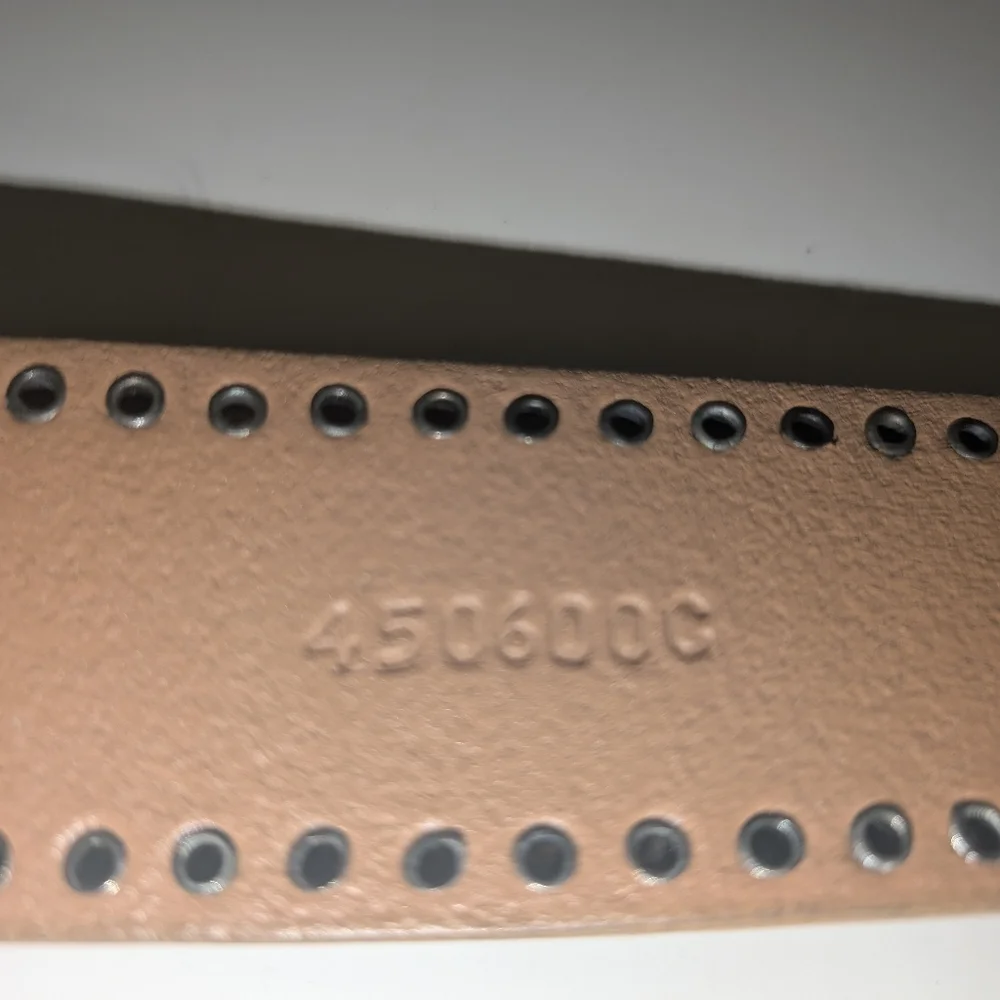Calvin Klein Jeans Tan Leather Belt w Silver Brass Buckle & Studs Women's Medium